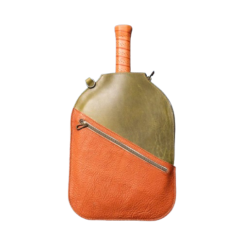 Handmade Leather Pickleball Paddle Pouch