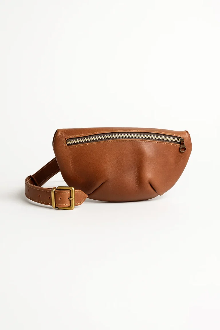 The Valea Crossbody Leather Sling Bag – Chestnut Tan