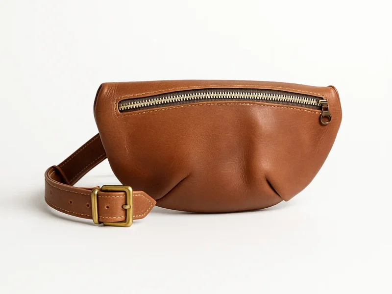 The Valea Crossbody Leather Sling Bag – Chestnut Tan