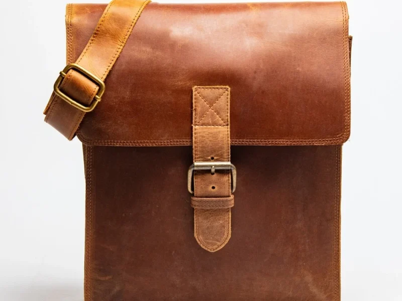 Montrano Leather Satchel Bag – Antique Saddle